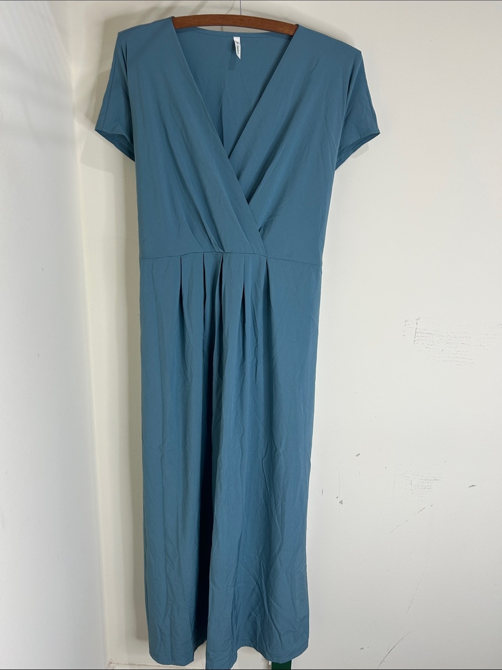 NWT HALARA Breezeful Midi Casual Dress Stone Blue Size XL - Picture 7 of 15